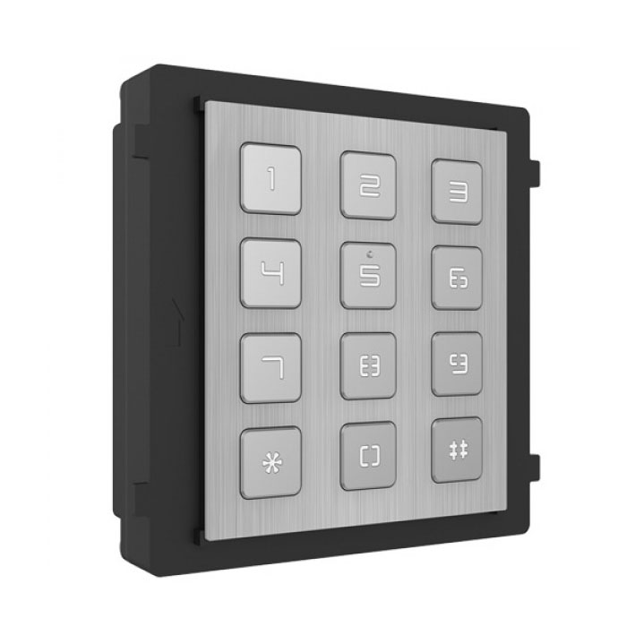 DS-KD-KP/S - Módulo de apertura con teclado de acero inoxidable para videoportero IP modular empotrado/superficie Hikvision