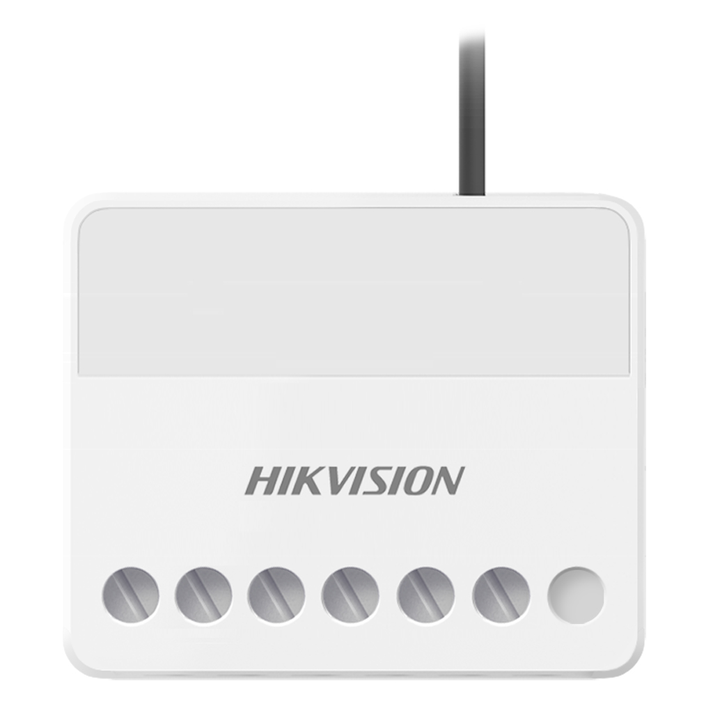 DS-PM1-O1L-WE - Módulo de relés inalámbrico 12Vdc Hikvision para sistema AXPRO
