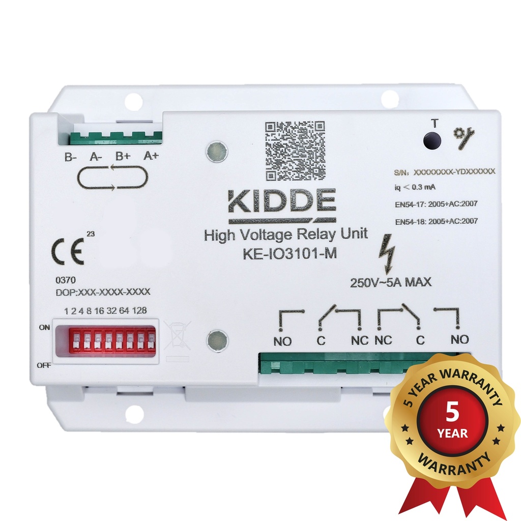 KE-IO3101-M - Módulo relé inteligente direccionable analógico de control de suministro eléctrico alto voltaje con aislador