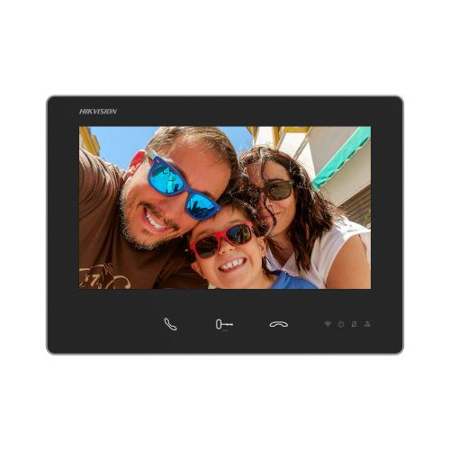 DS-KH7300EY-WTE2 - Monitor 2 hilos HD de interior para videoportero 7" 4 botones WiFi 2.4 GHz. Soporta Hik-Connect