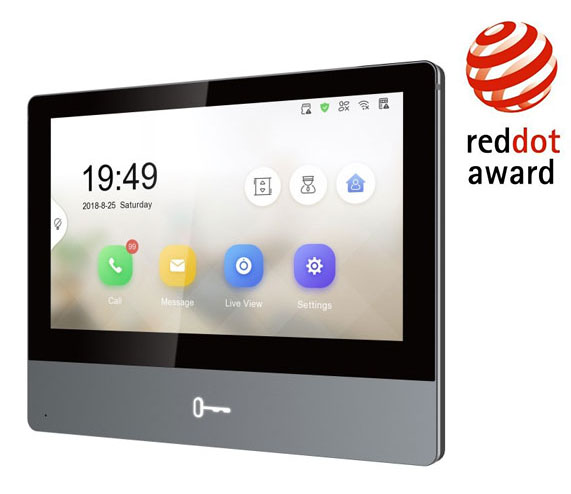 DS-KH8350-WTE1/EU - Monitor interior de 7" panel de metal Ethernet + WIFI. POE IP