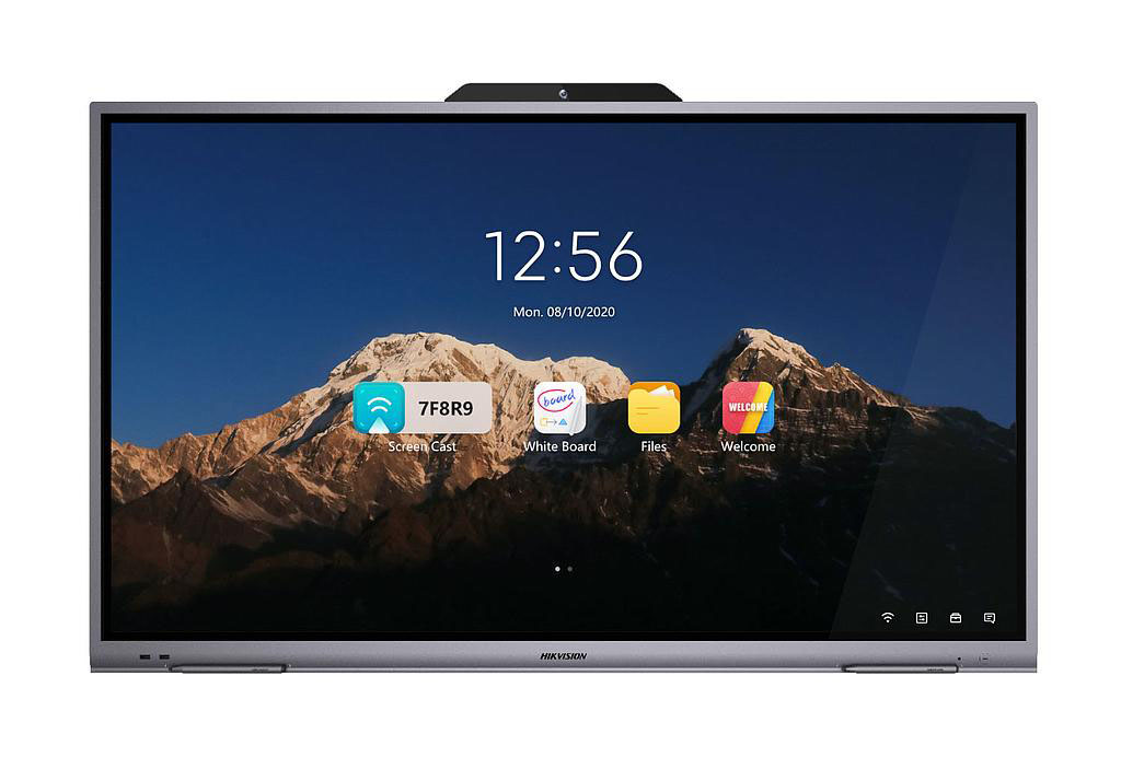 DS-D5B86RB/B - Pantalla interactiva 4K 86" Videoconferencia cámara 8MP 6xMIC 2xAltavoces. Diseño UltraSlim Perfil Aluminio Duplicación inalámbrica de pantalla Hikvision