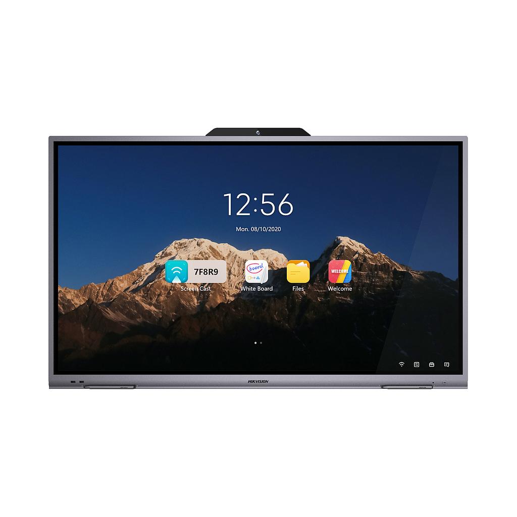 DS-D5B86RB/C - Pantalla interactiva UHD 4K 86" WiFi/Miracasting Diseño ultrafino perfil aluminio 178° Android 2xAltavoz Hikvision