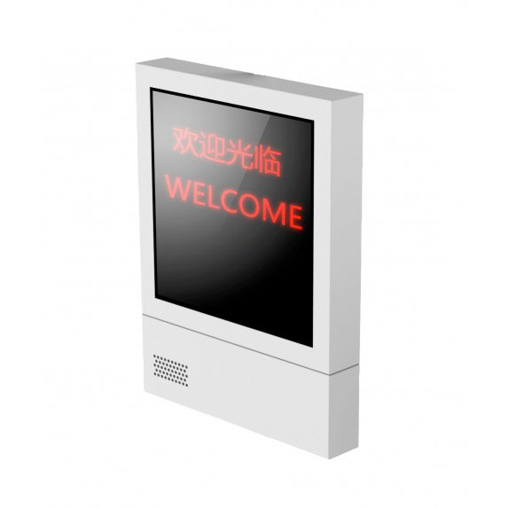DS-TVL224-4-5Y - Pantalla LED de entrada y salida exterior de 4 líneas, 2 colores, 8 caracteres, gris oscuro Altavoz IP65