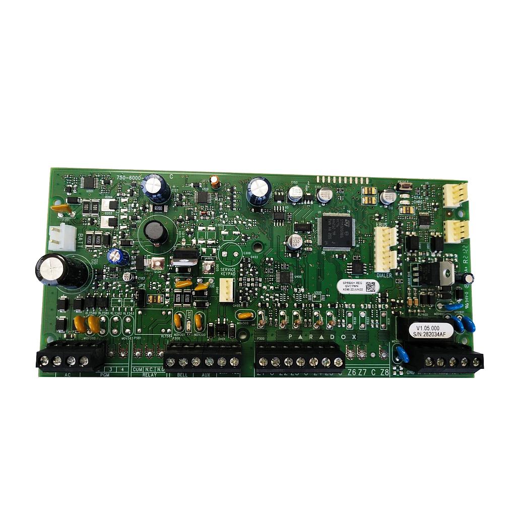 SP5500+ - Placa de Panel de control Alarma Spectra SP5500+ 5 zonas Ampliable 32 zonas Paradox