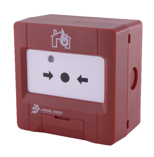 JBE-2100 - Pulsador manual analógico Rearmable - Base incluida - Superficie