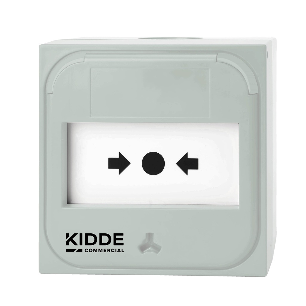 NC-MC-0-W - Pulsador manual para el control de sistemas de emergencia blanco para aplicaciones de montaje empotrado 0 Ω