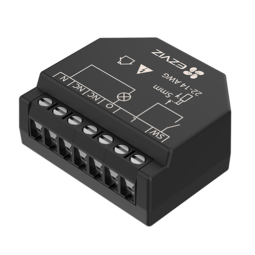 CS-T35-R100-WM - Relé WiFi Inteligente Color Negro Control inalámbrico de iluminación Medición consumo eléctrico