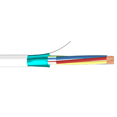 BSC21545 - Rollo 100m de cable flexible 4 hilos apantallado libre halógenos (4x0,22 AL/M HF)
