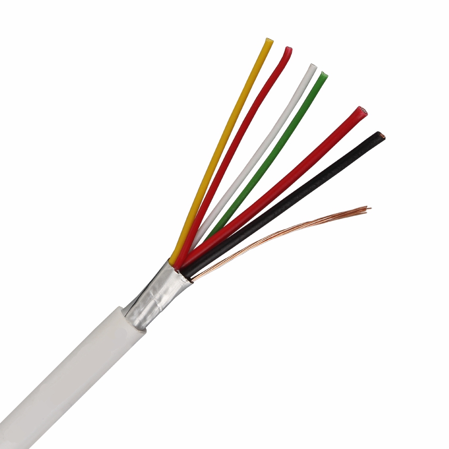 BSC21546 - Rollo 100m de cable flexible 6 hilos apantallado libre halógenos (6x0,22 AL/M HF)