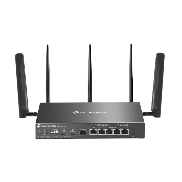 ER706WP-4G - Router 4G+ Cat6 Wi-Fi 6 con 5 puertos Gigabit Ethernet LAN (RJ-45) 4 PoE+