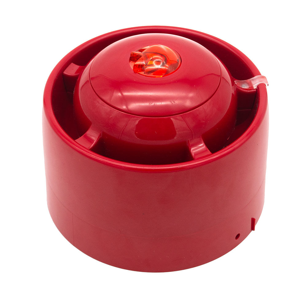 KE-AS3115R-WM - Sirena/Alarma visual direccionable inteligente Serie Excellence con aislador, montaje en pared