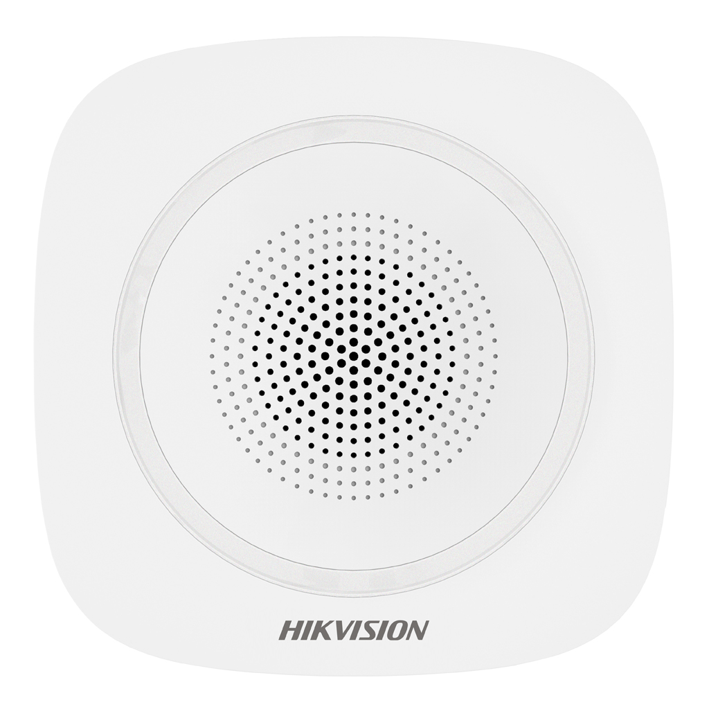 DS-PS1-I-WE(B) (Red Indicator) - Sirena inalámbrica de interior compatible 868 Mhz Hikvision AXPRO Indicador Rojo