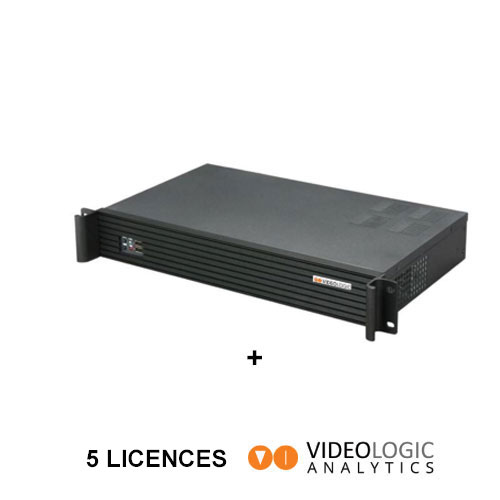 VLRX5-VCA10 - Sistema de análisis de vídeo activado para 10 canales ampliable a 22. Incluye Servidor enracable I5 con módulo de relés integrado