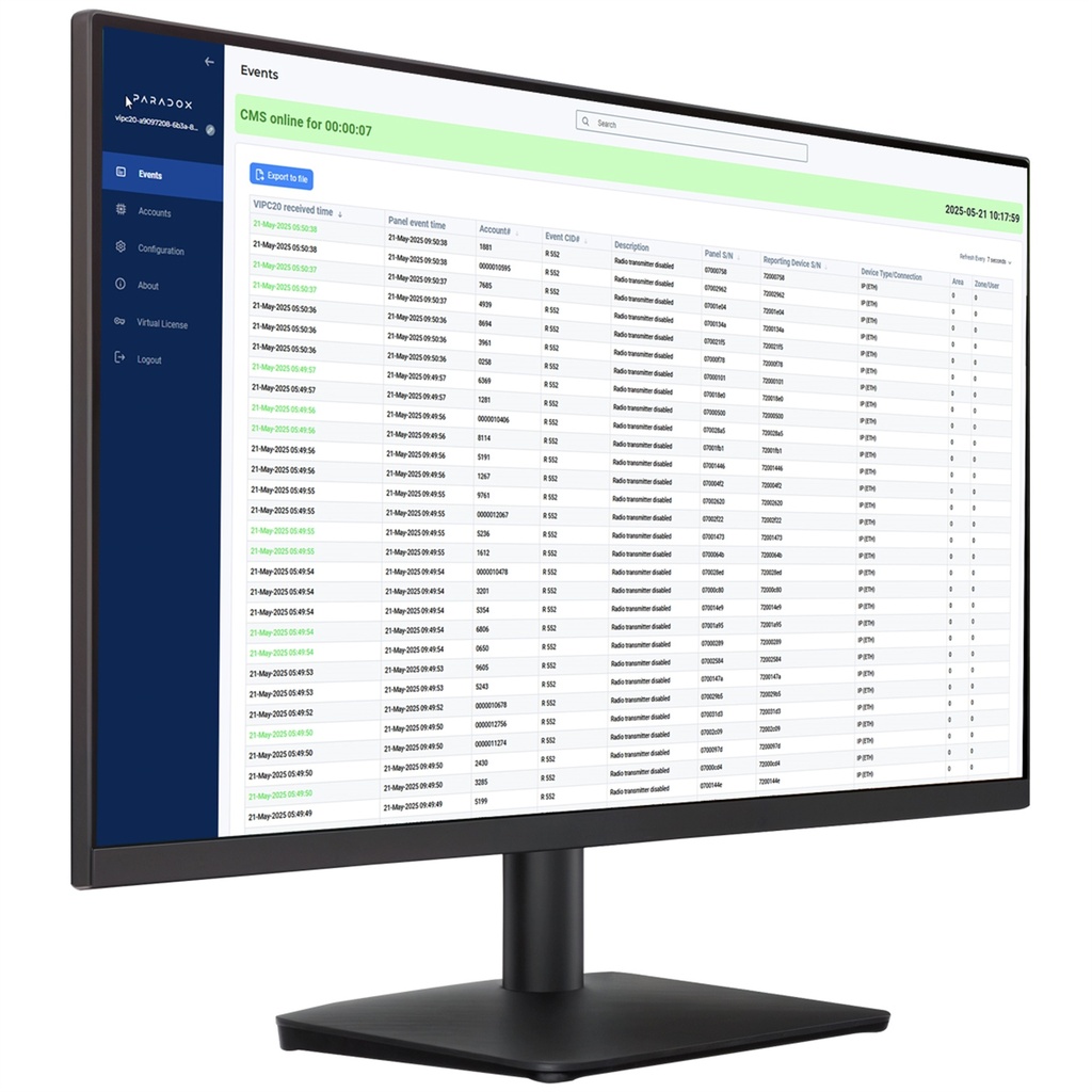 VIPC20 - Software basado en Linux para receptoras Paradox
