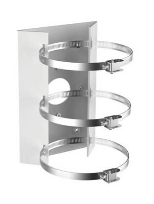 DS-2904ZJ - Soporte de montaje de poste para cámaras Hikvision / Uso interior y exterior Hikvision