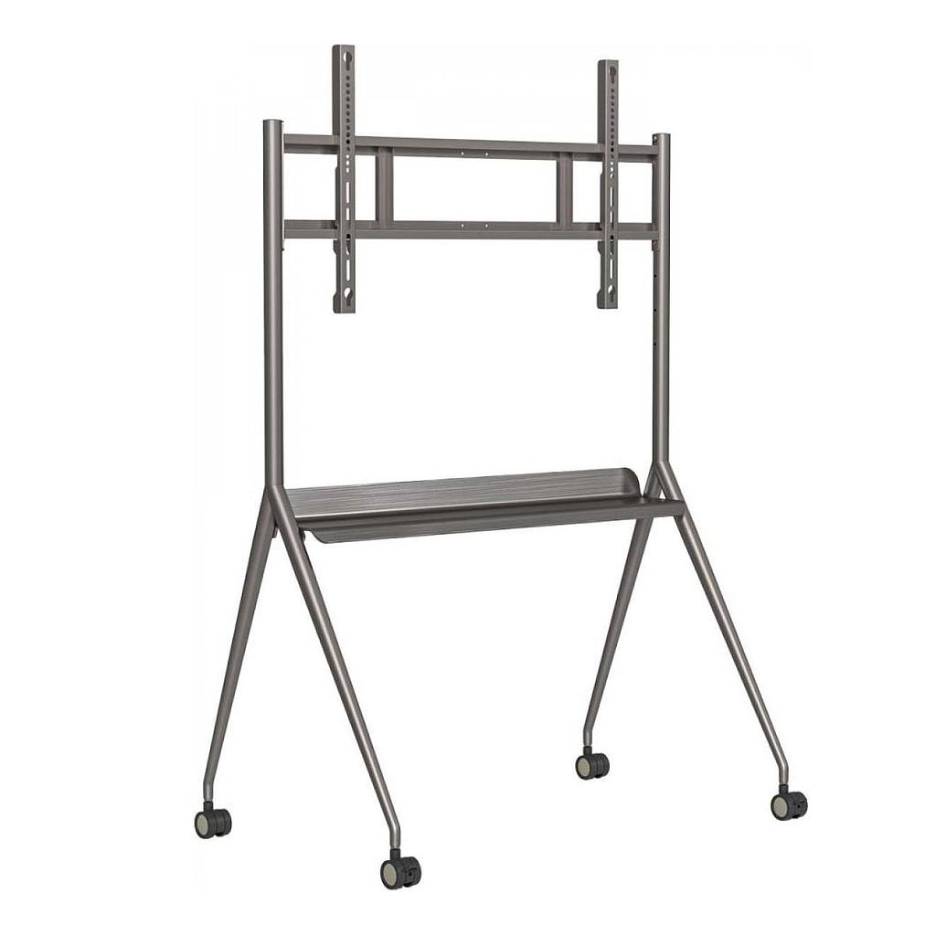 DS-D5ABKY2-S - Soporte móvil para pantallas de 55/65/75 pulgadas gris plata Acero Hikvision