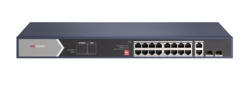 DS-3E0520HP-E - Switch 20 puertos 16PoE no administrado Gigabit Hikvision