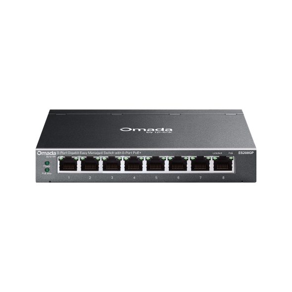ES208GP - Switch Omada 8-Puertos con 8 Puertos PoE+