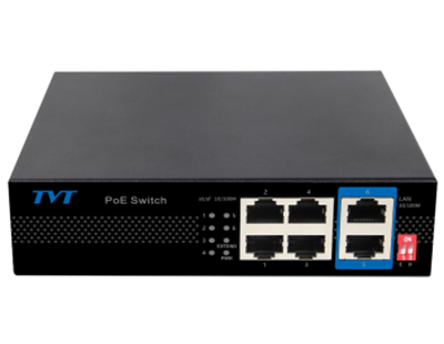 TD-B2204S1-PEU - Switch PoE de 4 puertos 10/100 +2 Puertos RJ45 10/100 con IA