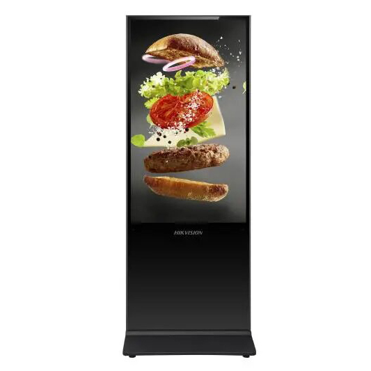 DS-D6055UL-B/S(IN) - Totem Display pantalla 55" 4K para cartelería digital