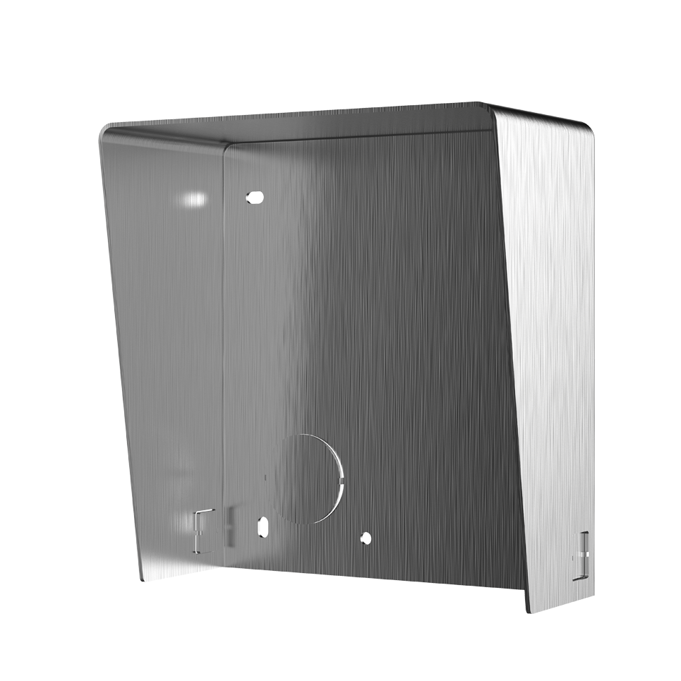 DS-KABD8003-RS1/S - Visera Protectora de lluvia para videoportero de 1 módulo Acero inoxidable Superficie Hikvision