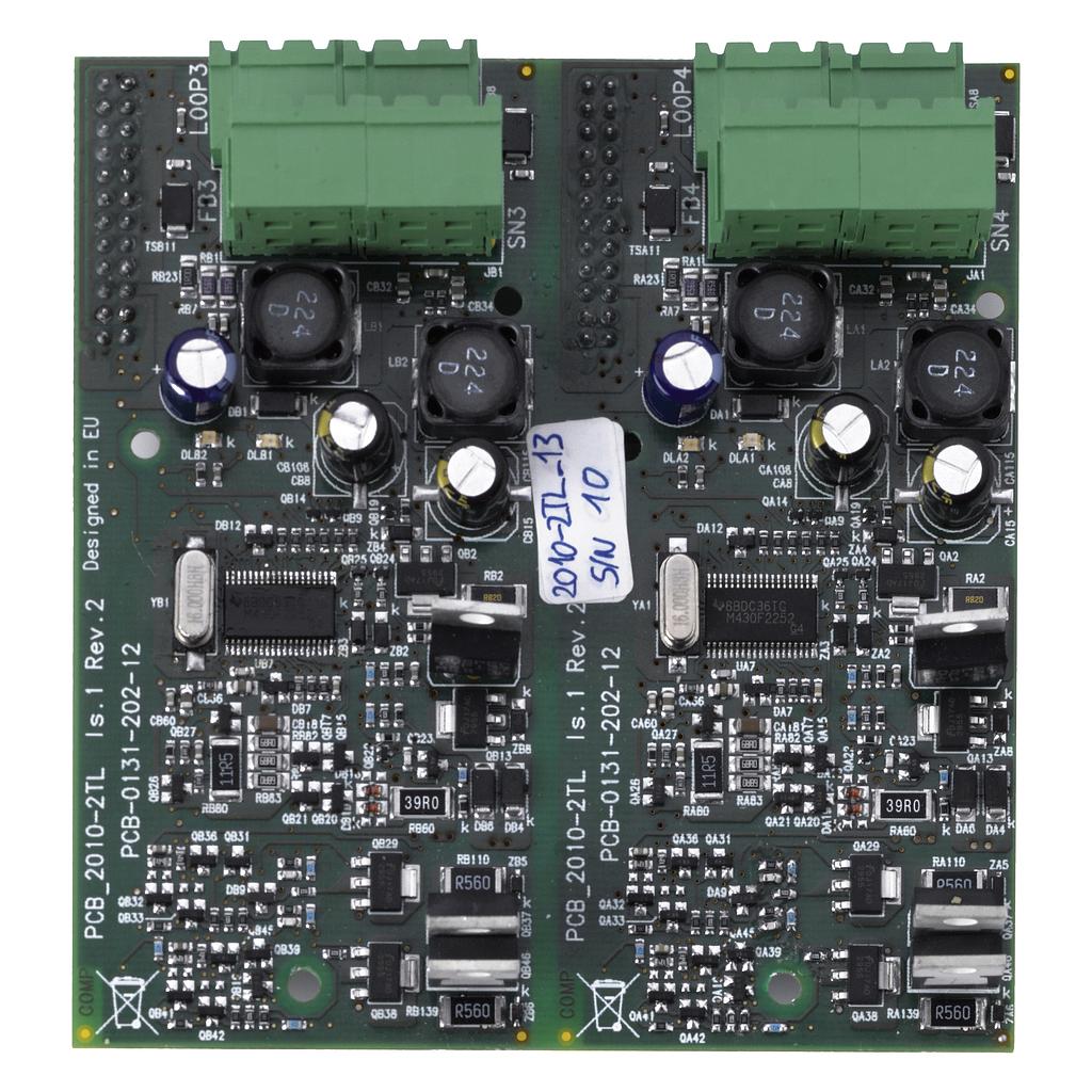 2X-A-LB - Accesorio central incendios direccionable, placa expansión de lazo, 2 lazos 500 mA por lazo Kidde/Aritech