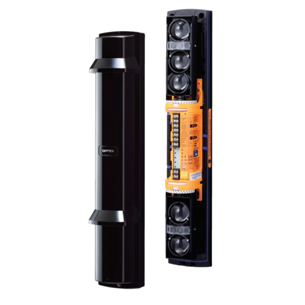 SL-350QDP - Barrera de infrarrojos 4 haces Protección perimetral 100m Doble modulación, 4 frecuencias Optex SL-350QDP