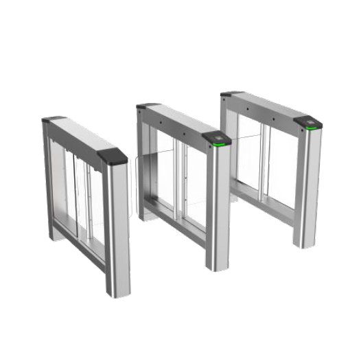 DS-K3B220X-R/M-Dp65 - Barreras/tornos oscilantes 4 pares de detectores LED paso Derecha M1 Vidrio Acrílico 650mm Hikvision