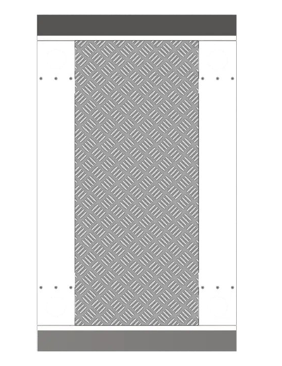 DS-K3G501-BASE550-R - Base para tornos Aluminio 550mm Hikvision