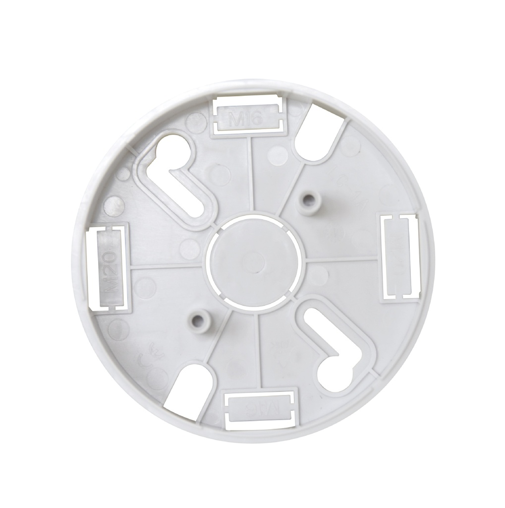 NC-BA-SM-W - Base tubo visto para detector convencional - Montaje en superficie (Blanco)