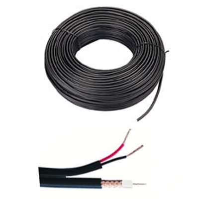 BSC01209 - Bobina de 100 metros de cable CCTV RG174 + alimentación