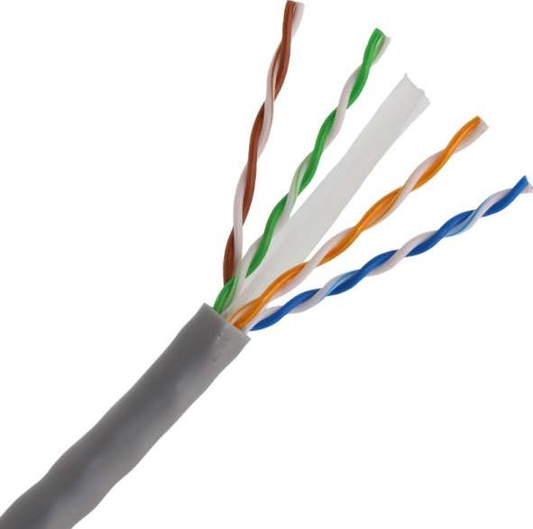 BSC01250 - Bobina en caja de 305m cable de UTP CAT6e rígido CCA