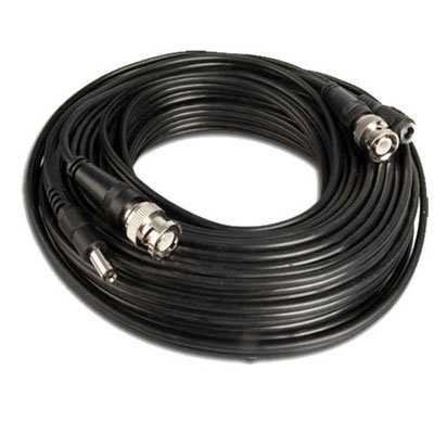 BSC00195 - Cable coaxial para cámaras de seguridad vídeo y alimentación, 40 m
