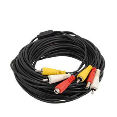 BSC00200 - Cable RCA para cámaras de CCTV audio, video y alimentación. 10 m