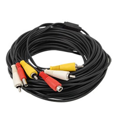 BSC00201 - Cable RCA para cámaras de CCTV audio, video y alimentación. 20 m