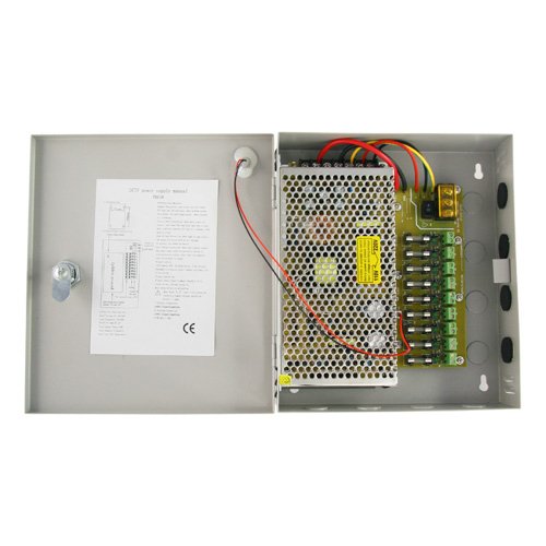 BSC00692 - Caja de distribución de alimentación con voltaje continuo de hasta 9 cámaras 10A