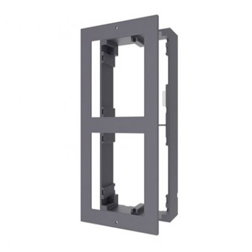 DS-KD-ACW2 - Caja de registro en superficie para 2 módulos de videoportero Aluminio Hikvision