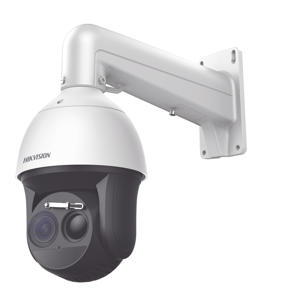 DS-2TD4137T-9/W(B) - Cámara Domo PTZ IP biespectro Térmico-óptico 384×288 9mm 4MP 50mm 6-240mm 40x IR200 Análisis comportamiento Prevención/Detección incendios Audio Alarma