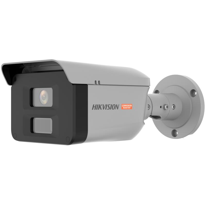 DS-2XC6047G0-LS(2.8mm)(PA) - Cámara IP bullet anticorrosión ColorVu 4MP 2.8mm IP68 E/S Audio Alarma