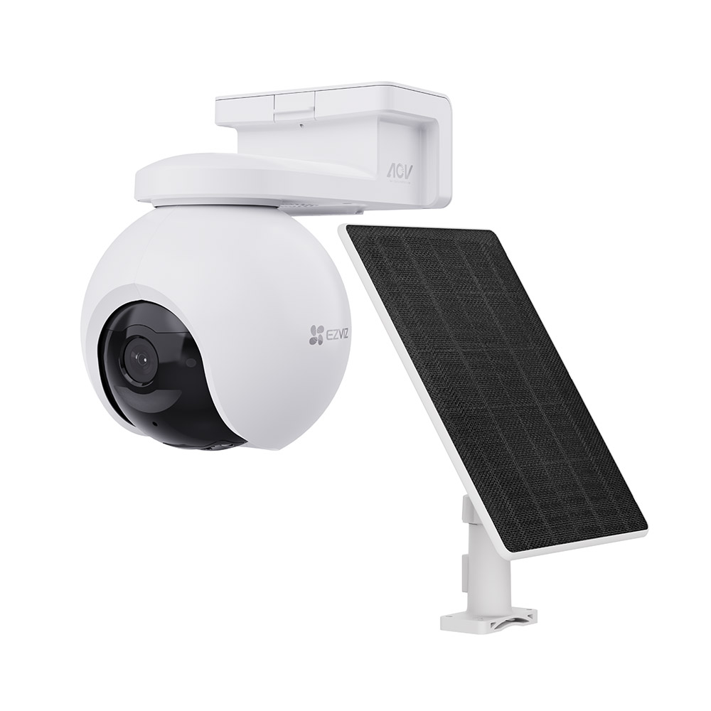 CS-EB8/SP-R200(EU-COM)(Kit) - Cámara PT 360 para exterior 4K 4mm Batería Wifi 6 4G Kit solar