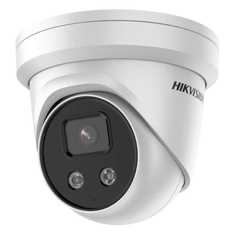 DS-2CD3326G2-ISU/SL(2.8mm)(C) - Cámara Turret IP 2MP 2.8mm Luz estroboscópica Advertencia sonora AcuSense WDR120 IR40 IP67 E/S Audio-Alarma Hikvision