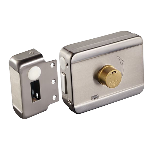 ABK-703B-S - Cerradura de seguridad inteligente de superficie electromecánica Fail Secure (NO). Acero inoxidable