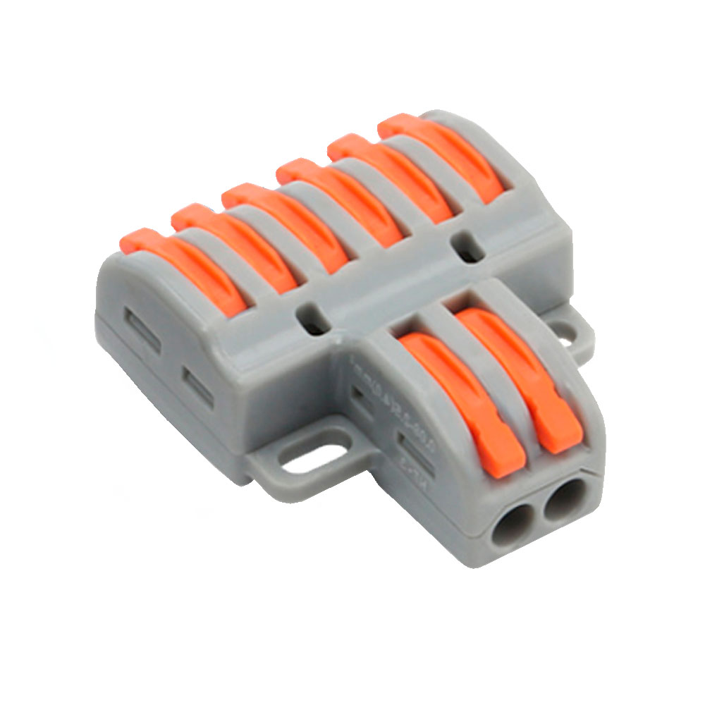 BYCON26 - Conector de Cable 2 Entradas y 6 Salidas Calibre del cable 28 ~ 12AWG