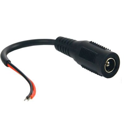 BSC00137 - Conector estándar hembra de alimentación con cable Rojo Negro paralelo de 10 centímetros
