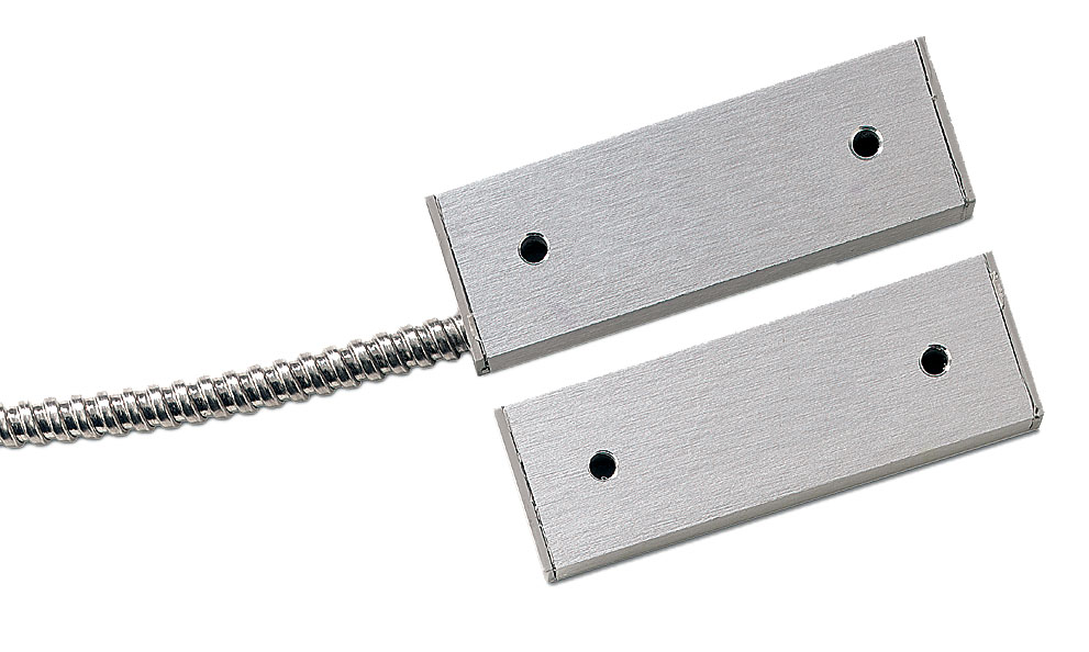 DC118 - Contacto Magnético metálico para montaje en puertas y en suelo cableado Aritech 75mm 2m G2