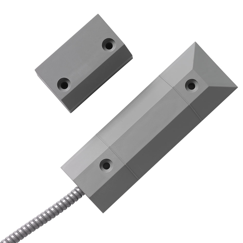 DC408 - Contacto magnético PVC para suelo superficie cableado para puertas metálicas 2m 34mm Aritech