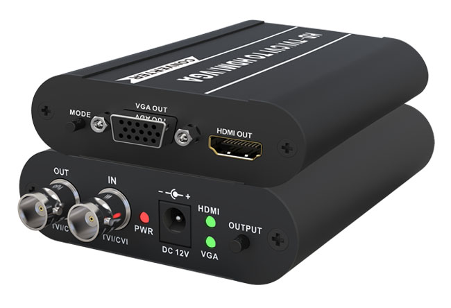 FS-HD2103E - Convertidor HD-TVI/CVI a HDMI y VGA Folksafe