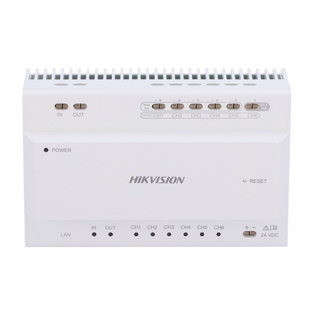 DS-KAD706Y - Distribuidor de vídeo/audio de dos hilos a IP Conexión en cascada 6CH TCP/IP RJ45 Hikvision