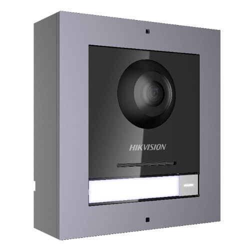 DS-KD8003-IME1(B)/Surface - Estación de puerta modular Superficie Videoportero IP Cámara 2MP Botón IP65 2 relés Entrada alarma 4CH